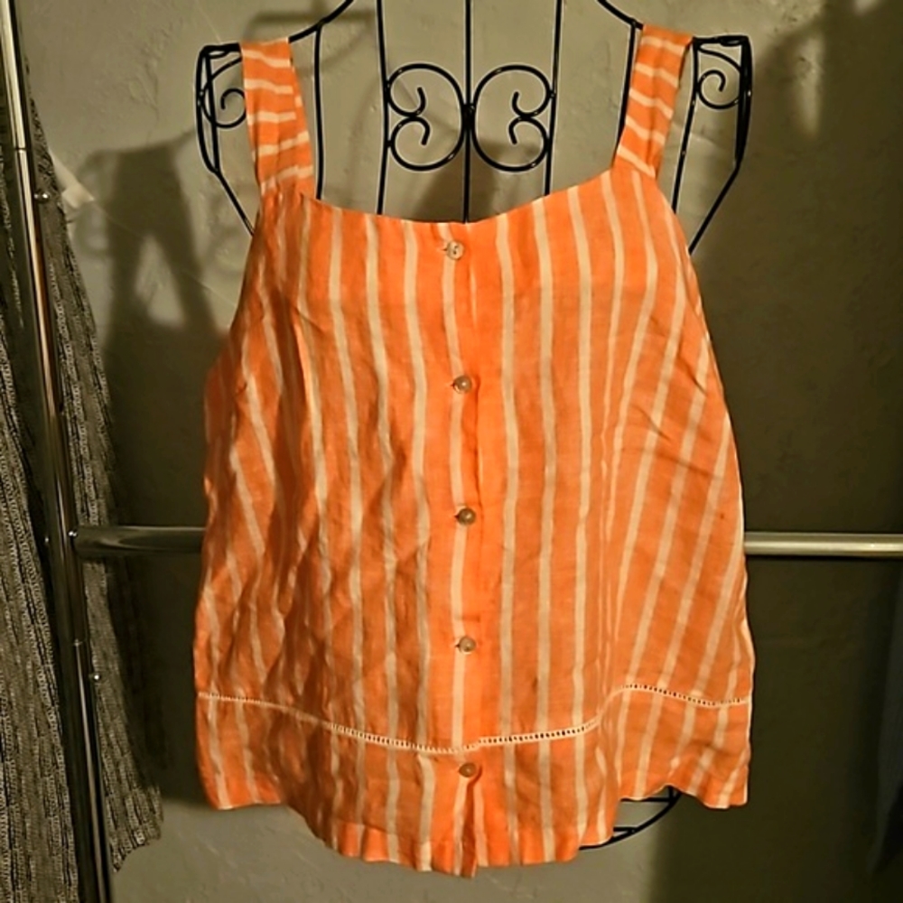 C&C California 100% linen top. Size S.